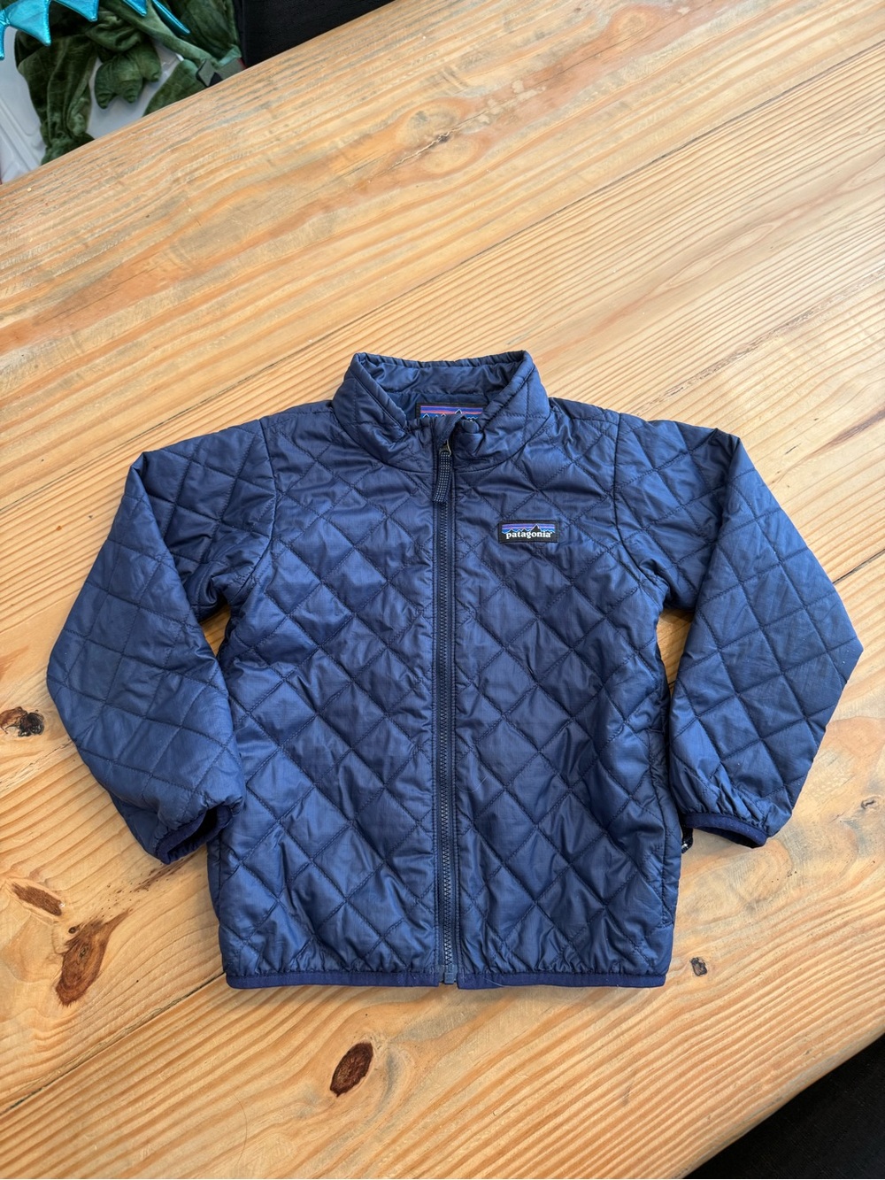 Patagonia Kids Navy Quilted Puffer Jacket